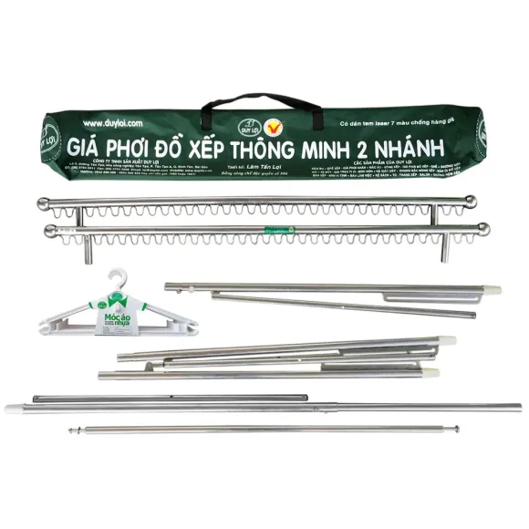 Giá Phơi Đồ Xếp Thông Minh 2 Nhánh