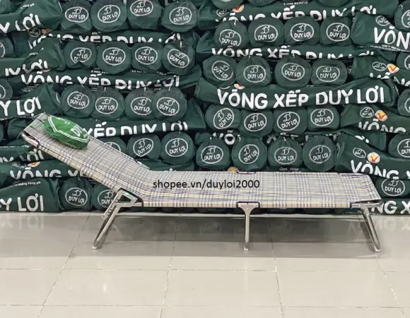 Giường Ghế Xếp Kiểu Cùng Sướng - INOX Lớn