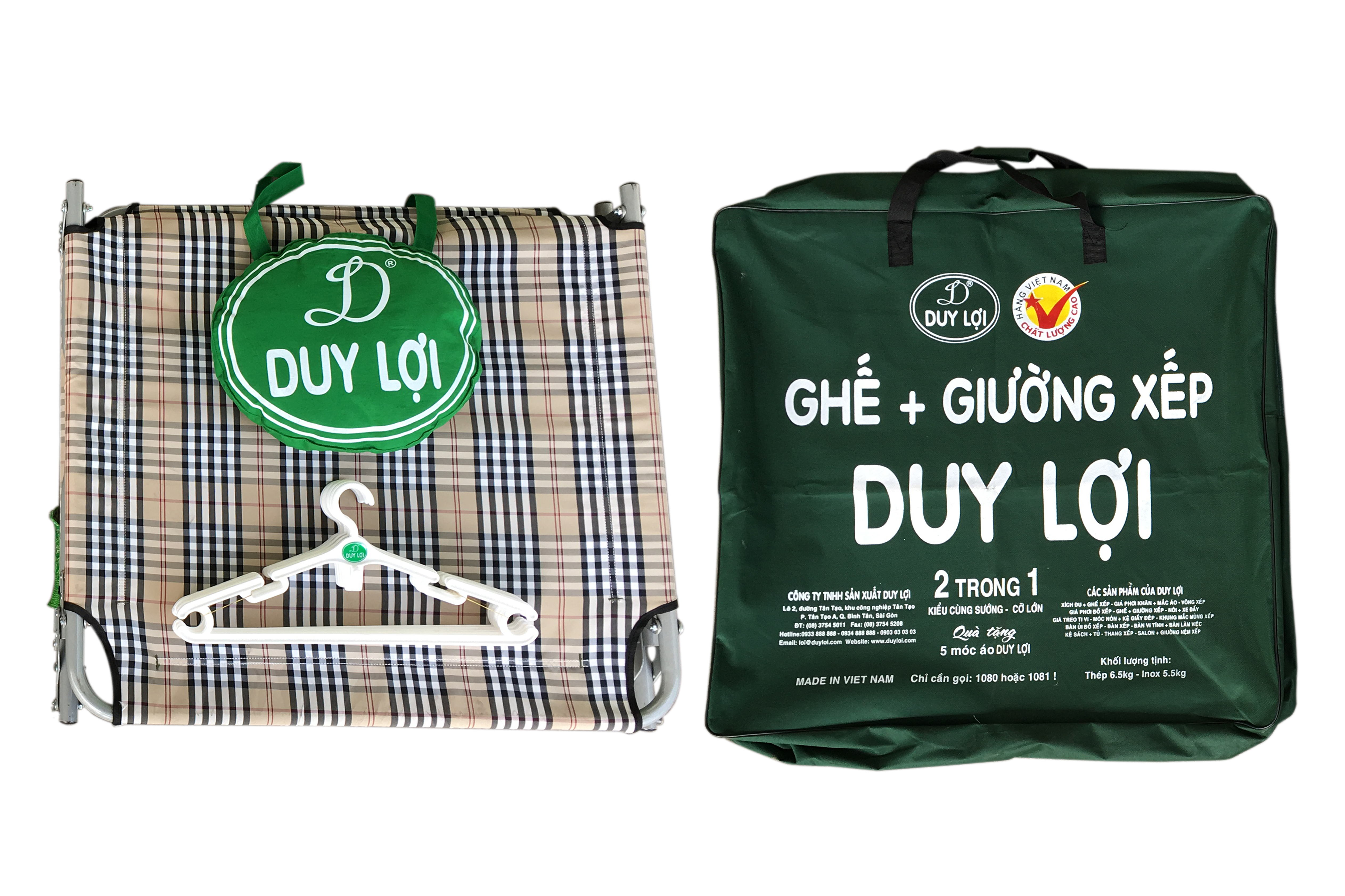 Giường Ghế Xếp Kiểu Cùng Sướng - THÉP Đại